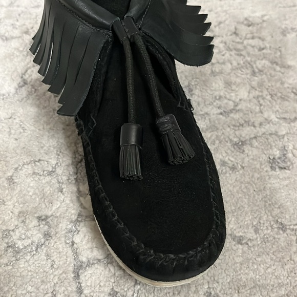 Rag & bone Ghita moccasin fringe bootie Size 7/37 - Picture 10 of 17